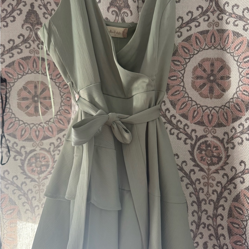Altar'd State Soft Green Midi Dress